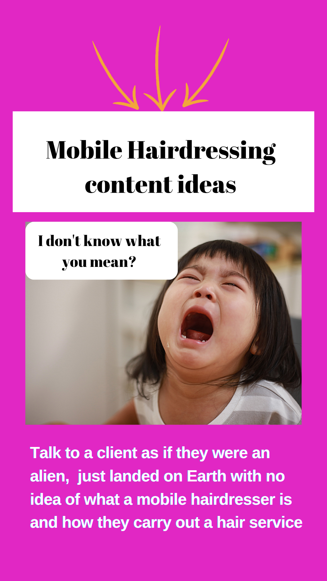 Essential Mobile hairdressing content ideas