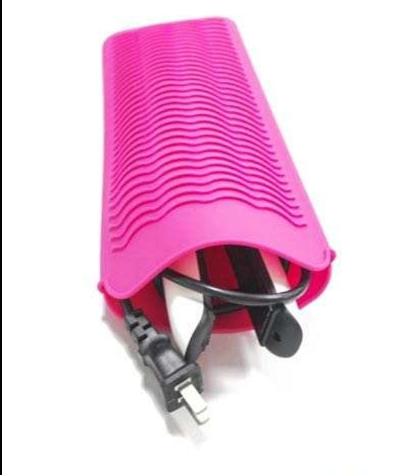 Pink heat proof silicone mat pouch