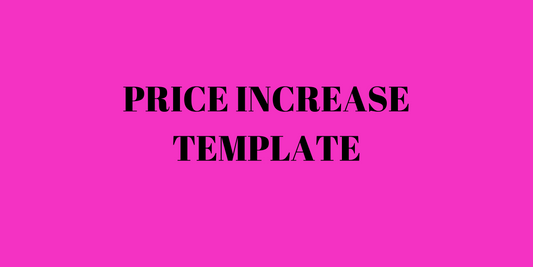 Notification of price Increase Template