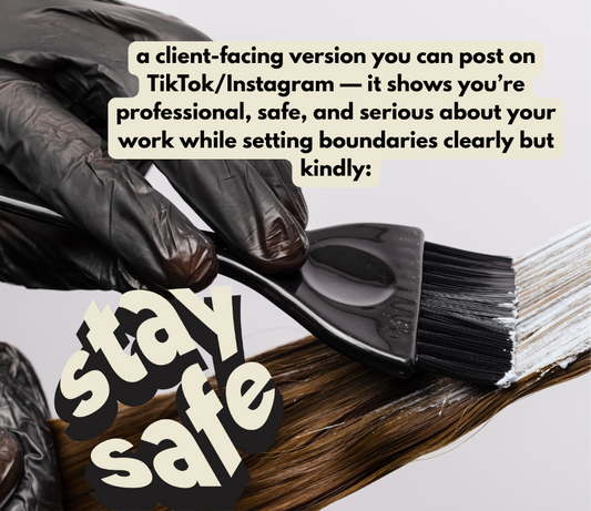 Ready-to-Post Content script: Staying Safe as a Mobile Hairdresser